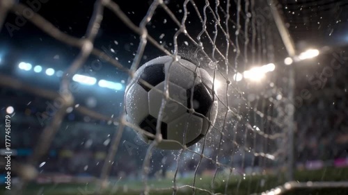 Soccer Goal Celebration Scene, Precision and Power, The Art of Scoring, Cinematic Soccer Goal, Pure Triumph
