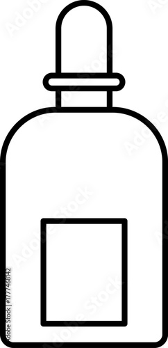 Perfume stroke outline icons set isolated on white background. Perfume bottles line icons. Glass sprayer, luxury parfum sampler, cologne outline pictogram for cosmetic store illustration.