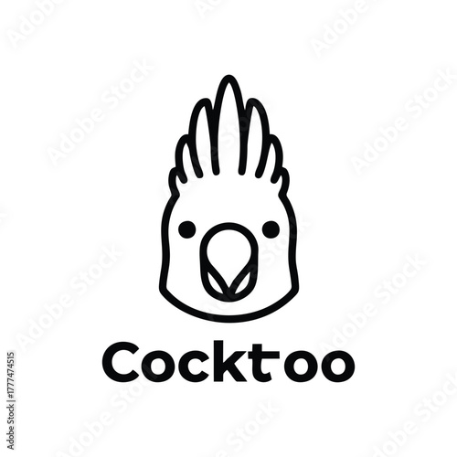 Cockatoo Logo Design: Modern Bird Mascot for Branding & Pet Services
