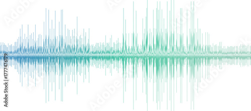 blue sound wave. Podcast sound wave line of voice. Record music player. Mobile talk track. Sound waves for voice message. Audio wave	