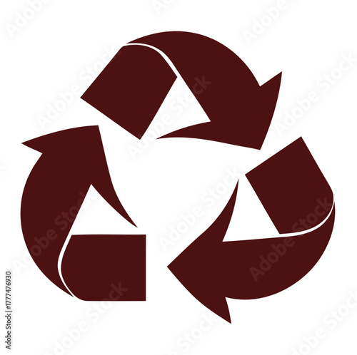 Recycle Arrows Minimal Sustainability and Eco Conservation, recycle symbol icon