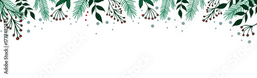 Light Christmas background web chalon for advertising materials, postcards - Vector illustration