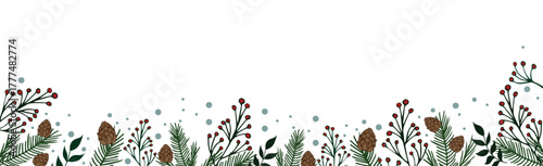 Light Christmas background web chalon for advertising materials, postcards - Vector illustration