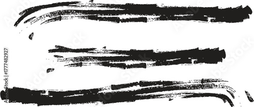 black and white grunge brushes