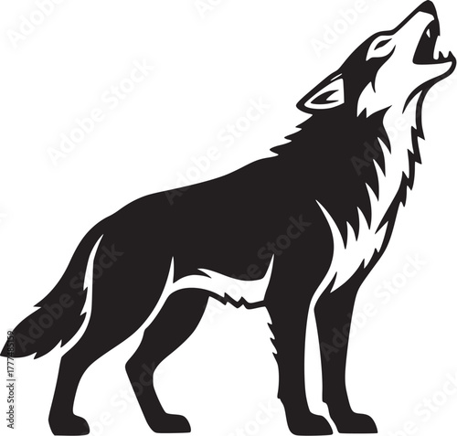 Angry fire-breathing dragon line art, medieval legend symbol.