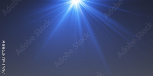 Light flash of rays, explosion of light. Vector illustration