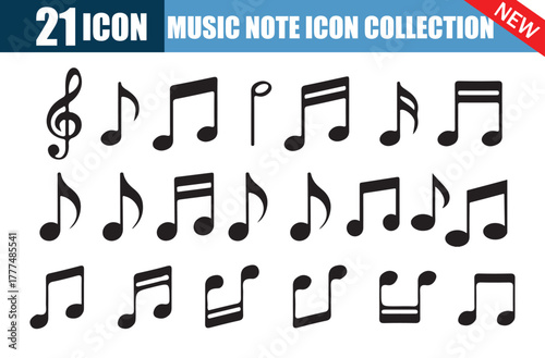 21 Icon Music Note Icon Collection