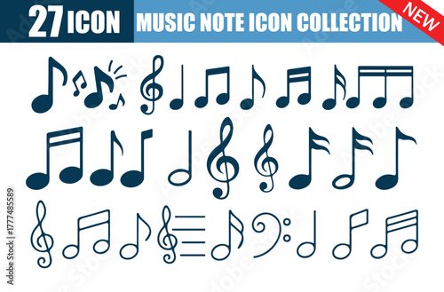 27 Icon Music Note Icon Collection