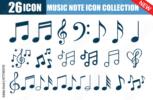 26 Icon Music Note Icon Collection