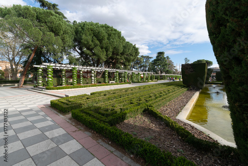 Parque del Buen Retiro, urban park in Madrid, Spain