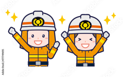 消防士／2人組／男女 03