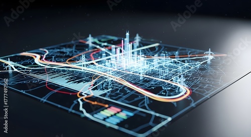 Smart City Digital Technology Futuristic Urban Planning