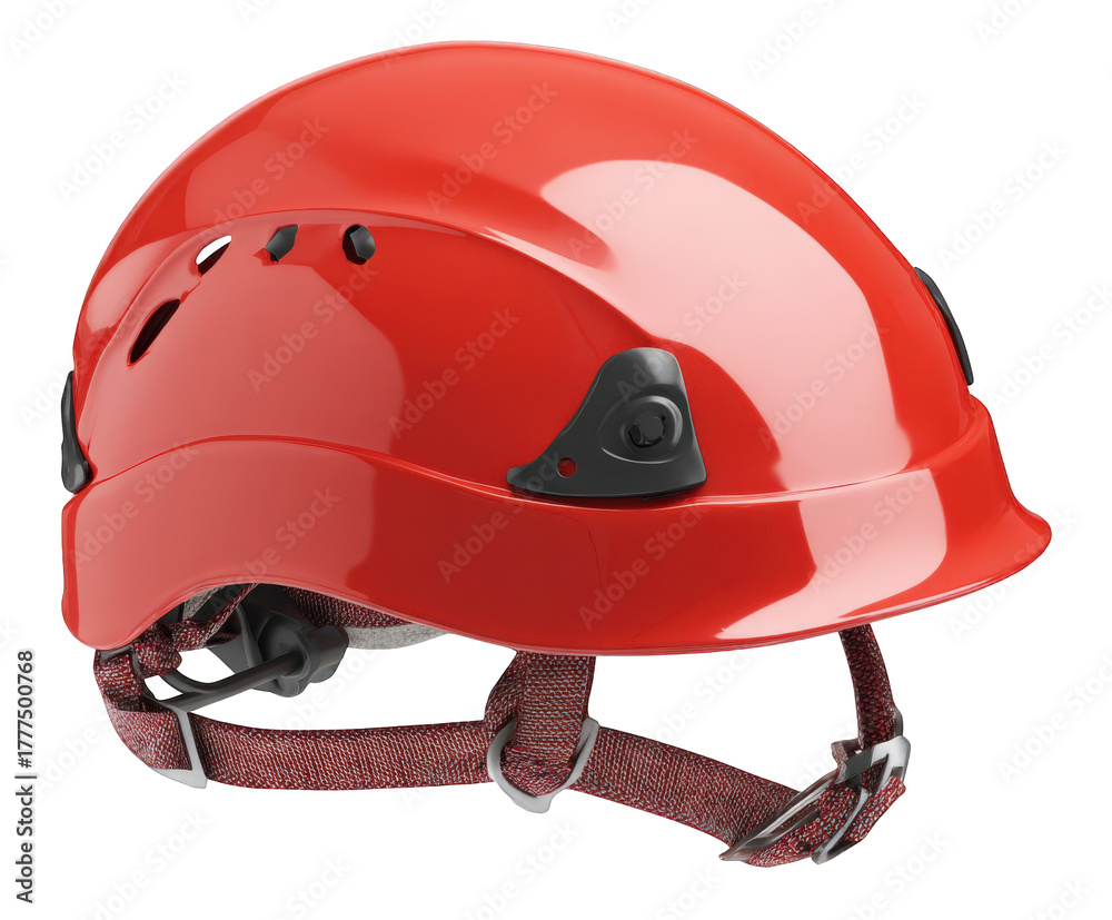 Fototapeta premium red hard hat isolated