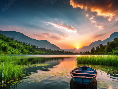 Nature lake landscpae