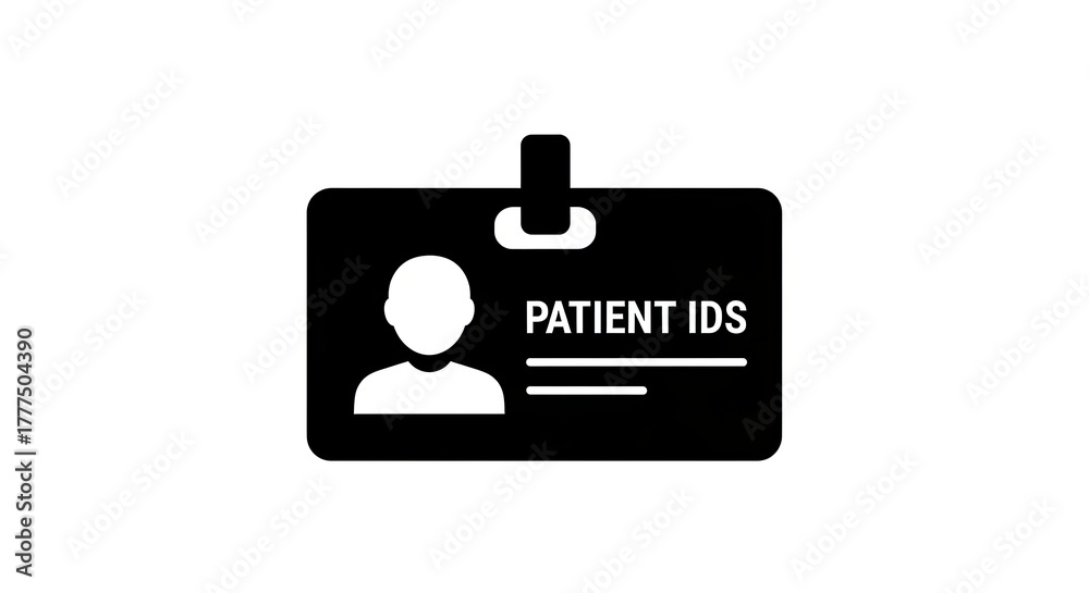 Fototapeta premium Patient id badge illustration