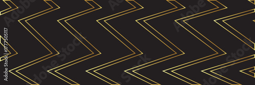 Abstract black and gold charismas and black Friday banner background with golden lines and shapes geometric style. Empty vip royal christmas horizontal banner, poster and backdrop design template.