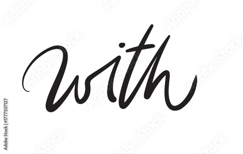 With Modern Minimalist Word Element Vector