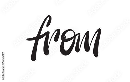 From Hand Lettering  Word Vector