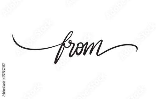 From Flourished Vintage Word Vector