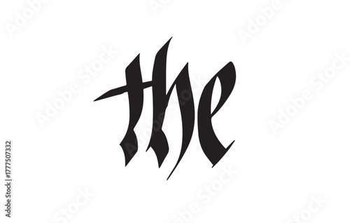 The Gothic Lettering Typography Vector