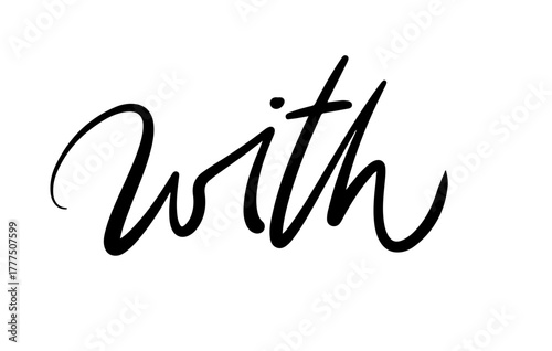 With Modern Minimalist Word Element Vector