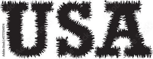 alphabet letter a fur tree