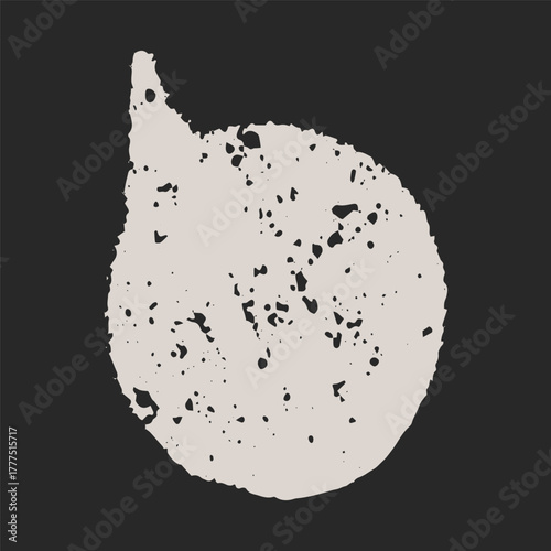 Crayon speech bubble with playful sketch strokes and visible pencil marks. Marker, hand drawn style. Text box chalkboard empty for writing.