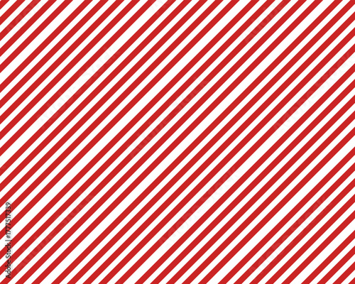 Red and White Diagonal Stripes Vector Pattern. Merry Christmas abstract background vector . Gift wrap paper design for holidays season. Diagonal Lines Background