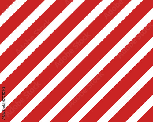 Red and White Diagonal Stripes Vector Pattern. Merry Christmas abstract background vector . Gift wrap paper design for holidays season. Diagonal Lines Background