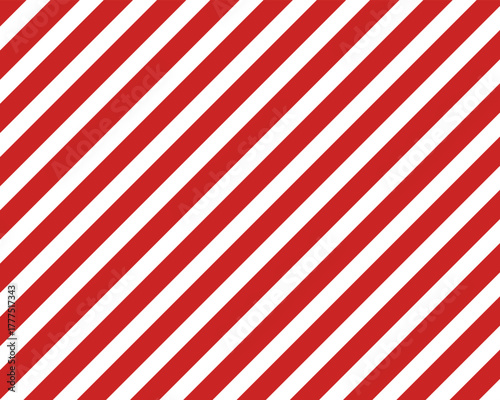 Red and White Diagonal Stripes Vector Pattern. Merry Christmas abstract background vector . Gift wrap paper design for holidays season. Diagonal Lines Background