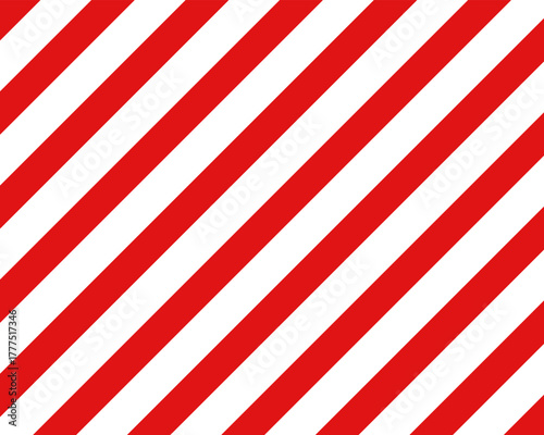 Red and White Diagonal Stripes Vector Pattern. Merry Christmas abstract background vector . Gift wrap paper design for holidays season. Diagonal Lines Background
