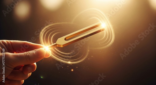 Resonant Energy – Vibrating Tuning Fork in Motion