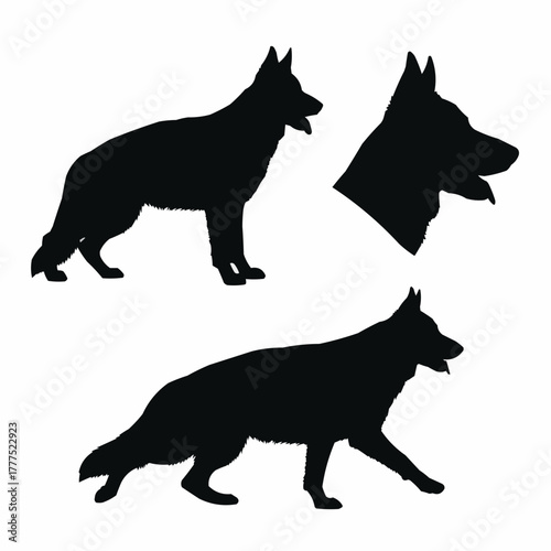 German Shepherd Dog Silhouette