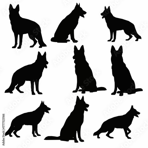 German Shepherd Dog Silhouette