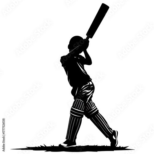 baseball player silhouette vector