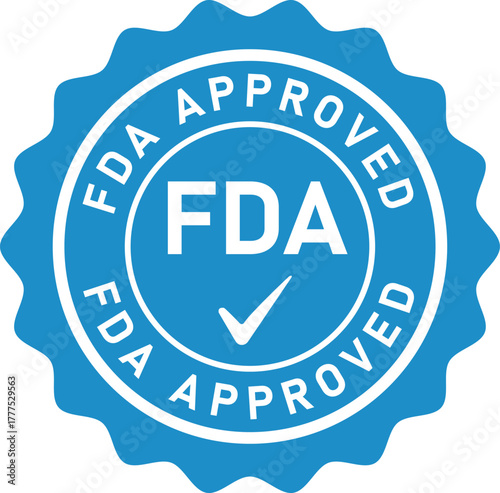Fda approved seal for product regulation and safety compliance mark