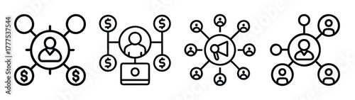 Explore marketing strategies and network connections for business growth and social media reach online