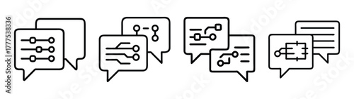 Circuit diagram communication network schematic electronic engineering discussion design vector
