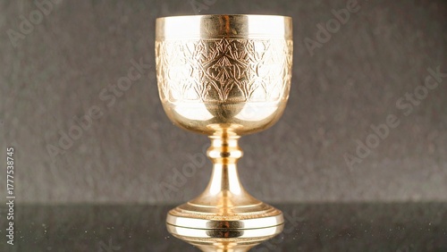 Silver Chalice with Elegant Reflection