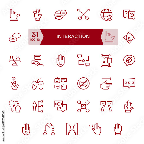 35 Regular Line Display Perfect Vector Icons tailored for Interaction 128x128 interface
