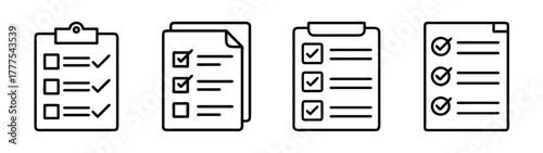 Checklist clipboard task management to do list project planning workflow vector icon design