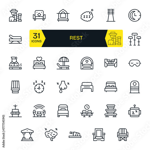 35 Regular Line Display Perfect Vector Icons tailored for Rest Retina Ready interface