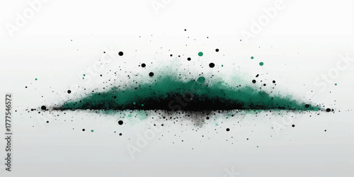 Abstract texture of blue rain drops and liquid splashing on transparent glass window