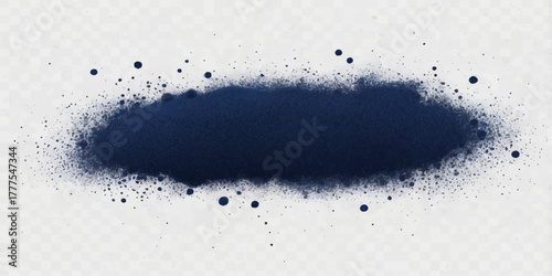 Black ink splatter and grunge paint texture on paper create a dirty art design illustration and vector pattern