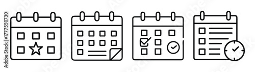 Calendar event reminder appointment schedule date time agenda planner icon vector illustration