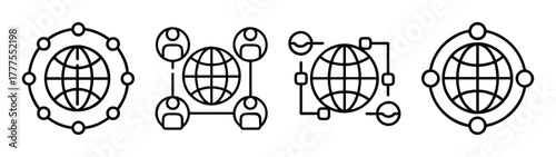 Explore global network connections and worldwide communication through digital technology and internet