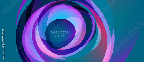 Abstract concentric circles, vibrant colors, dynamic composition. Modern design element, suitable for backgrounds, presentations.