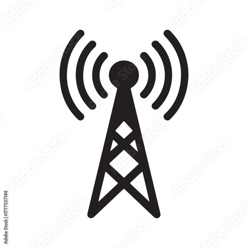 5G Network Tower Mobile Communication Symbol