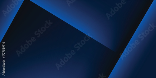 Vector Abstract, science, futuristic, energy technology concept. Digital image of light rays, stripes lines with blue light, speed and motion blur over dark blue