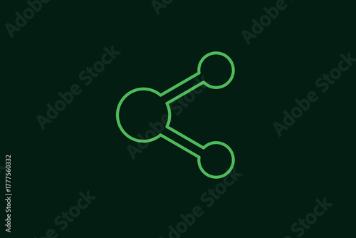 to share illustration in flat style design. Vector illustration.	
